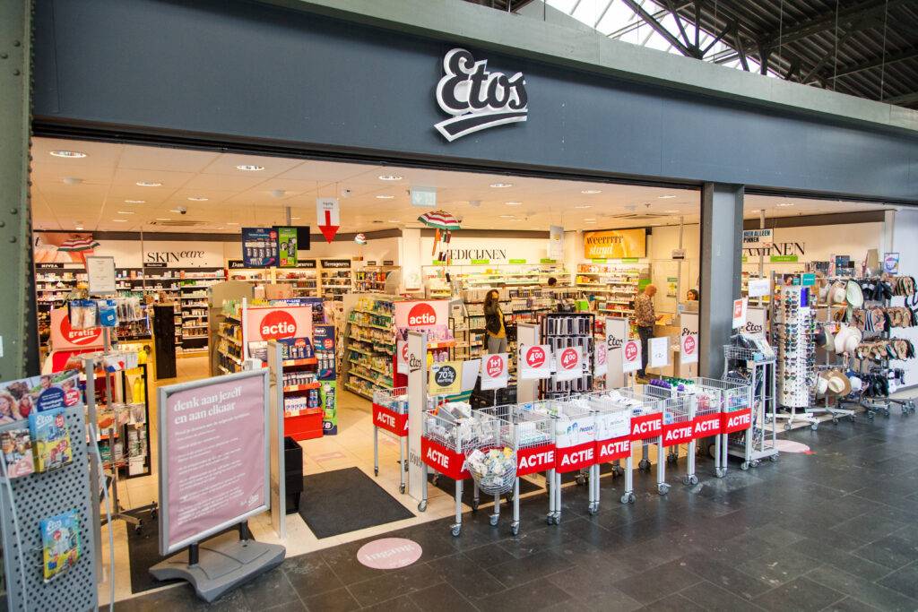 Ingang Etos winkelcentrum Brazilië Amsterdam.