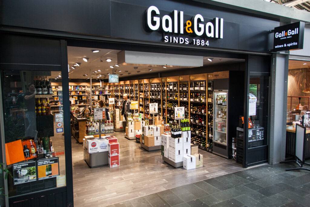 Ingang Gall & Gall winkelcentrum Brazilië Amsterdam.