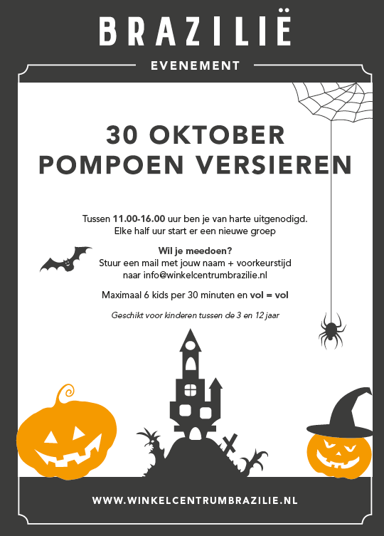 30 oktober: pompoen versieren