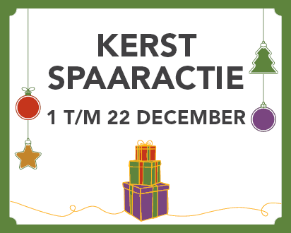 Spaaractie 1 t/m 22 december